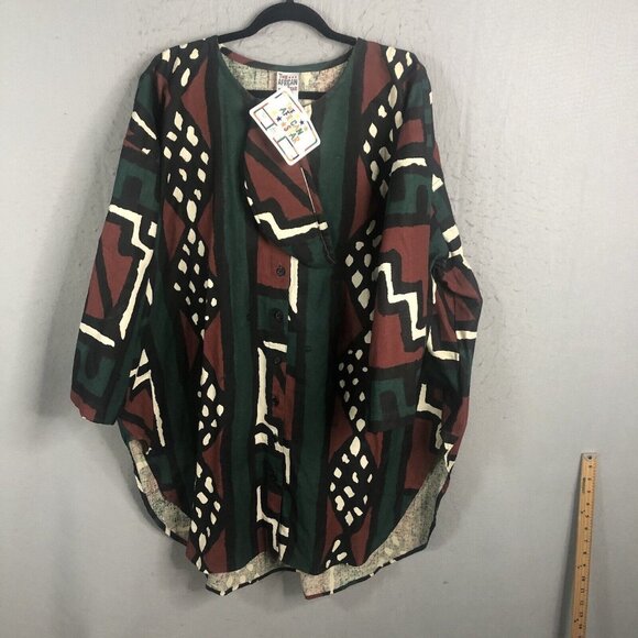 The African Star Tops - The African Star Tunic Womens One Size Abstract Art To Wear Primitive Tribal NEW